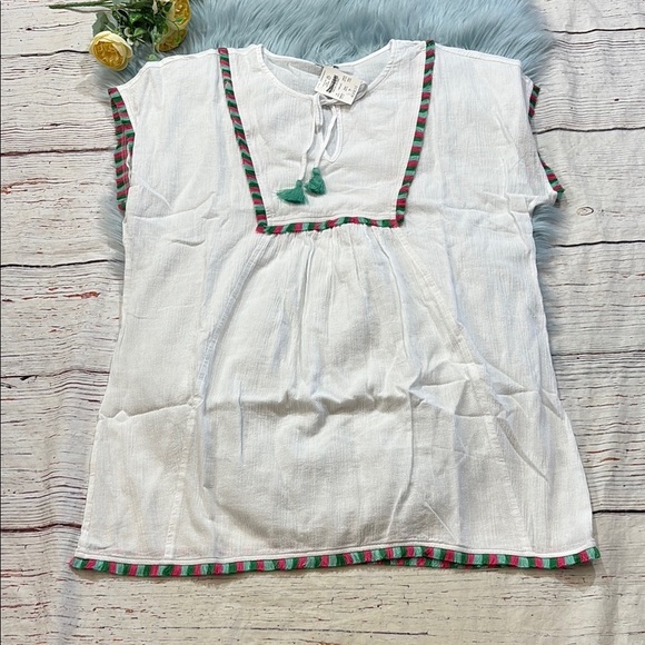 NWT J. Crew Factory Fringe Beach Tunic Sz M - Picture 2 of 10